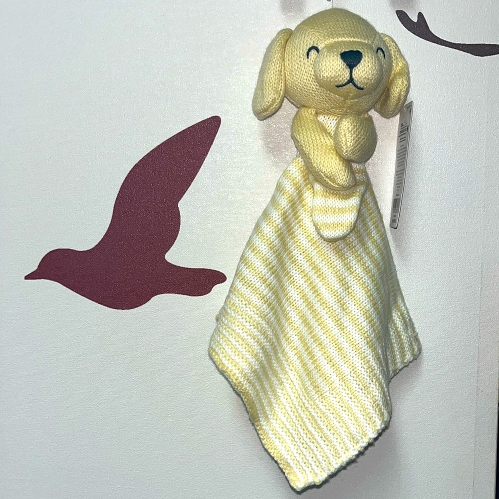 Carter’s Baby White/Yellow/Cream Teddy/Puppy Hand/Face Towel BNWT $18